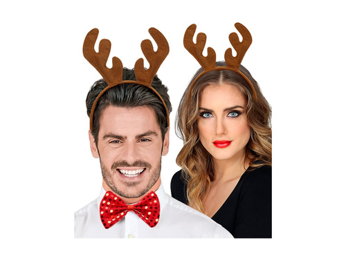 Opaska na głowę rogi renifera