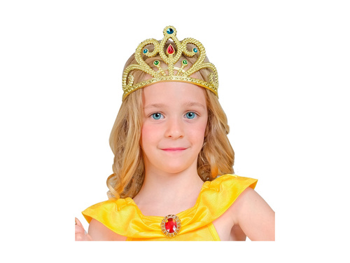 Złota tiara z klejnotami
