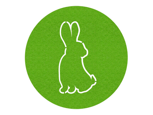 Podstawka pod talerz - Zajączek Wielkanocny - 36 cm - 1 szt.
