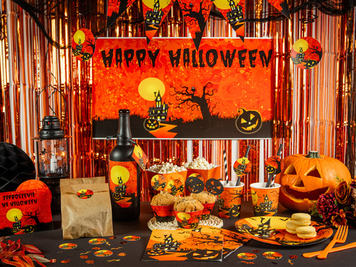 Pikery na muffiny dynie na Halloween - 6 szt.