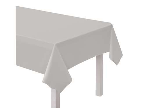 Obrus papierowy szary - 137 x 274 cm - 1 szt.