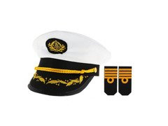 Czapka marynarza z pagonami - 1 szt.