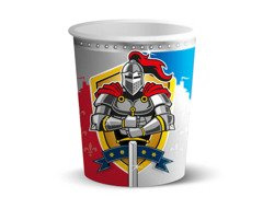Kubeczki urodzinowe Rycerz - 250 ml - 8 szt.