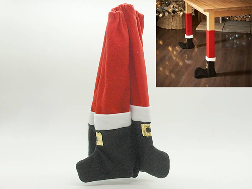 Pokrowiec na nogi krzesła lub stołu na święta Bożego Narodzenia