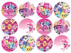 Opłatki na muffiny babeczki My Little Pony