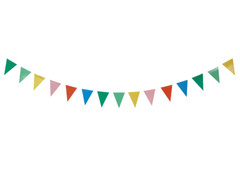 Baner flagi wielokolorowe - 260 cm - 1 szt.