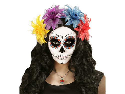 Hawajska przypinka kwiatek lazurowy - 1 szt.