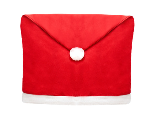 Pokrowiec na krzesło Czapka Mikołaja na święta Bożego Narodzenia - 2 szt.