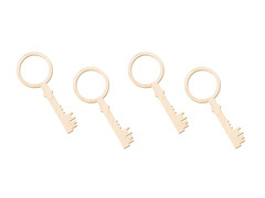 Klucze do wróżb z wosku - 13 cm - 4 szt.