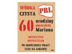 Etykiety personalizowane na butelkę PRL - 9 szt.