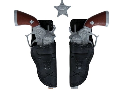 Pas kowbojski z rewolwerami - 1 szt.