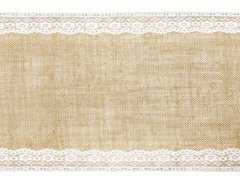 Dekoracja bieżnik na stół jutowy - 2,75 m - 1 szt.