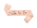 Złota szarfa z napisem Bride to Be - 1 szt.