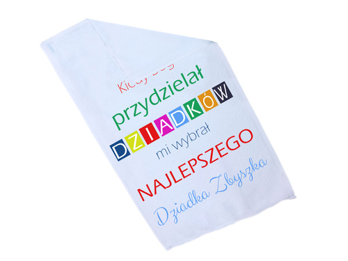 Ręcznik personalizowany na dzień dziadka - 30x50 cm