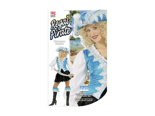 Strój Piratka Regal (welur turkusowy)