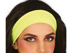 Opaska na głowę neonowa żółta - 1 szt.