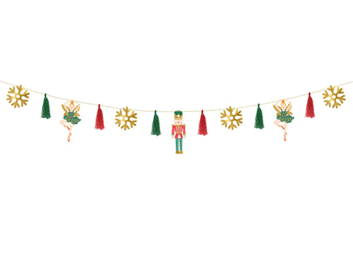 Girlanda świąteczna Dziadek do orzechów - 200 cm - 1 szt.