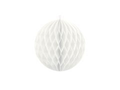 Dekoracja wisząca kula biała - 20 cm - 1 szt.