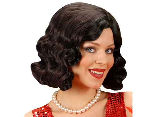 Peruka Retro czarna - 1 szt.