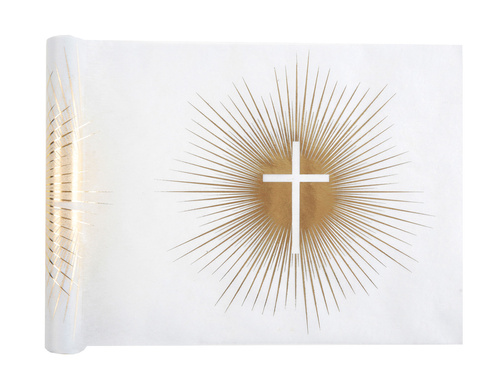 Dekoracja bieżnik na stół Krzyż - 30 cm x 5 m - 1 szt.