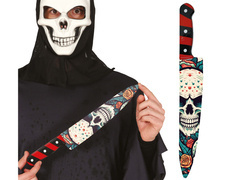 Nóż z czachą na Halloween - 1 szt.