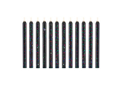 Świeczki urodzinowe magiczne czarne - 6 cm - 12 szt.