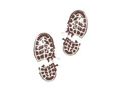 Naklejki Błotniste ślady butów na Halloween