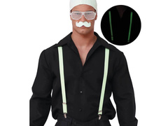 Białe szelki fluoroscencyjne