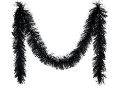 Boa z piór - czarne - 180 cm