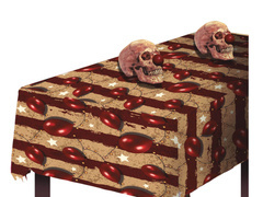 Obrus foliowy Straszny Klaun na Halloween - 137 x 274 cm - 1 szt.