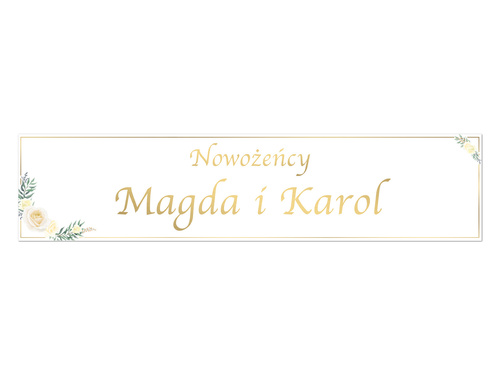 Tablica rejestracyjna personalizowana - 52 x 12 cm - 2 szt.