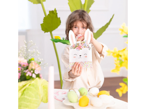 Torebka na prezent Zajączek - 14 x 13 cm - 1 szt.