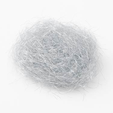 Dekoracja na choinkę Włos anielski srebrny - 40 g.