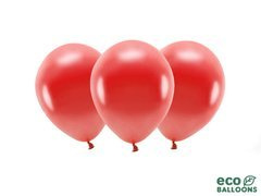 EKO Balony lateksowe metalizowane czerwone - duże - 10 szt.
