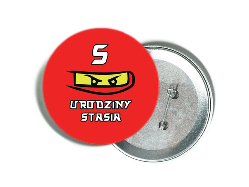 Przypinka personalizowana Ninja - 1 szt.