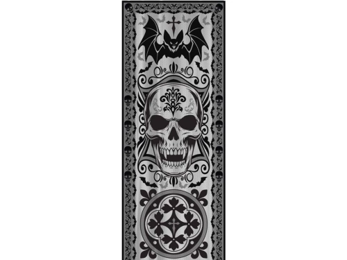 Dekoracja na okno z szkieletem na Halloween - 1 szt.