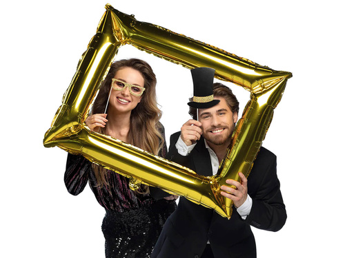 Foto rekwizyty + balon foliowy ramka - 13 szt.