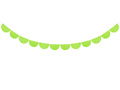 Girlanda bibułowa Frędzle zielone - 300 cm - 1 szt.