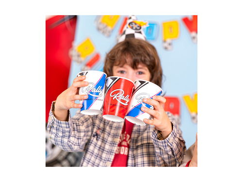 Kubeczki papierowe Wyścigówki - 270 ml - 6 szt.