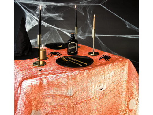 Pomarańczowa siatka na Halloween - 76 x 300 cm - 1 szt.