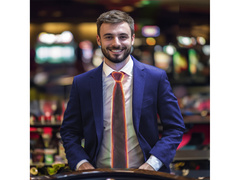 Krawat LED pomarańczowy - 1 szt.