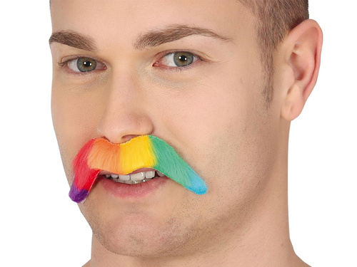 Tęczowe wąsy - 1 szt.