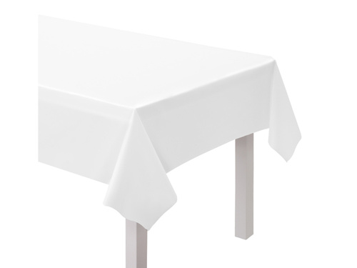 Obrus papierowy biały - 137 x 274 cm - 1 szt.