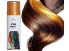 Zmywalny pastelowy spray do włosów 125 ml - złoty