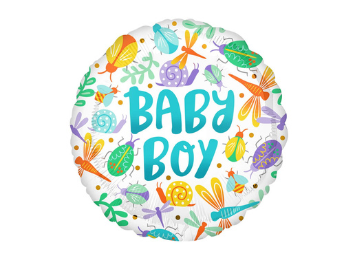 Balon foliowy Baby Boy Owady - 45 cm - 1 szt.