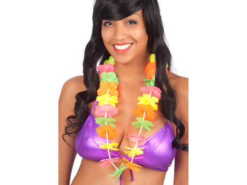 Naszyjnik hawajski - kolorowy pastelowy - 1 szt.