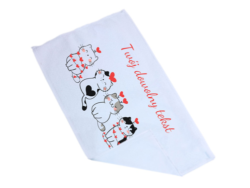 Ręcznik personalizowany na Walentynki - 30x50 cm