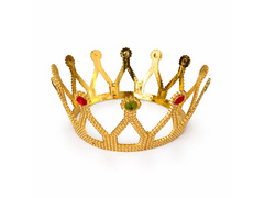 Złota korona króla z klejnotami