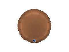Balon foliowy okrągły satynowy Chocolate - 14" - 1 szt.