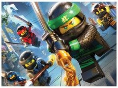 Dekoracyjny opłatek tortowy Ninjago - A4